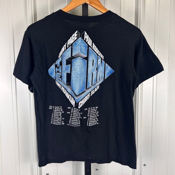 Jimmy Page 1985 Paul Rogers The Firm US Tour Medium Tee - Picture 5 of 5